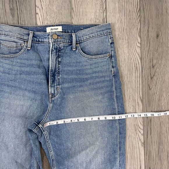 Revtown Women Size 33 Cotton High Rise Straight Leg Denim Ankle Jeans Casual - Picture 8 of 16